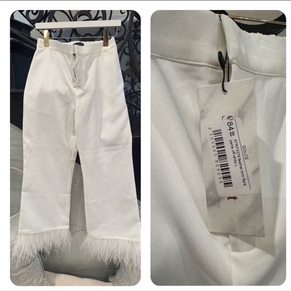 White Wide Leg Pants with Relaxed Fit